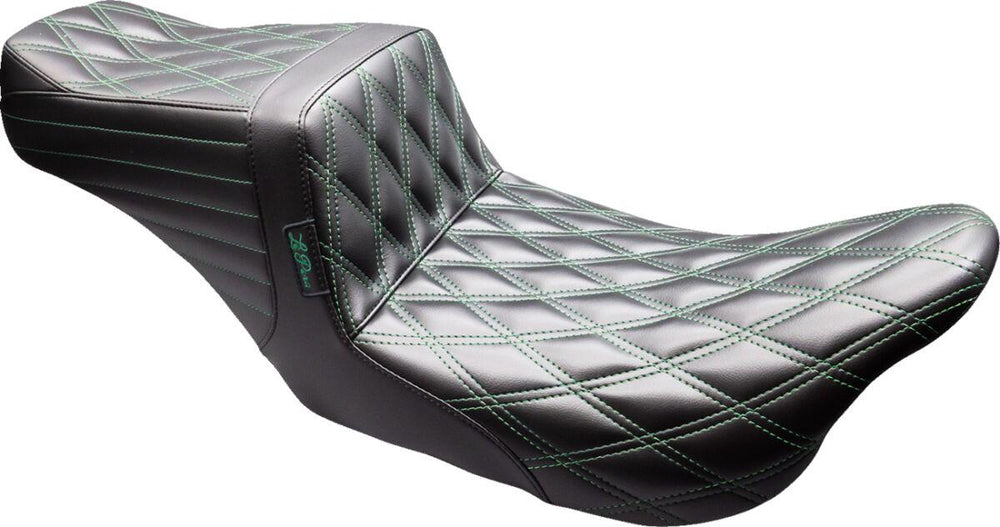 LE Pera Tailwhip Seat For Harley Davidson FLH 1868 ABS 2021 Double Diamond - Black/Green