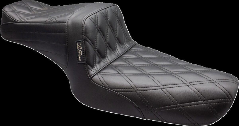 LE Pera Tailwhip Seat For Harley Davidson XL1200C 1996-2003 Double Diamond - Black