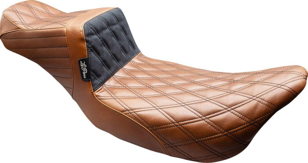 LE Pera Tailwhip Daddy Long Legs Seat For Harley Davidson FLH 1868 ABS 2021 Double Diamond - Black/Brown