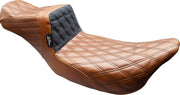 LE Pera Tailwhip Daddy Long Legs Seat For Harley Davidson FLH 1868 ABS 2021 Double Diamond - Black/Brown