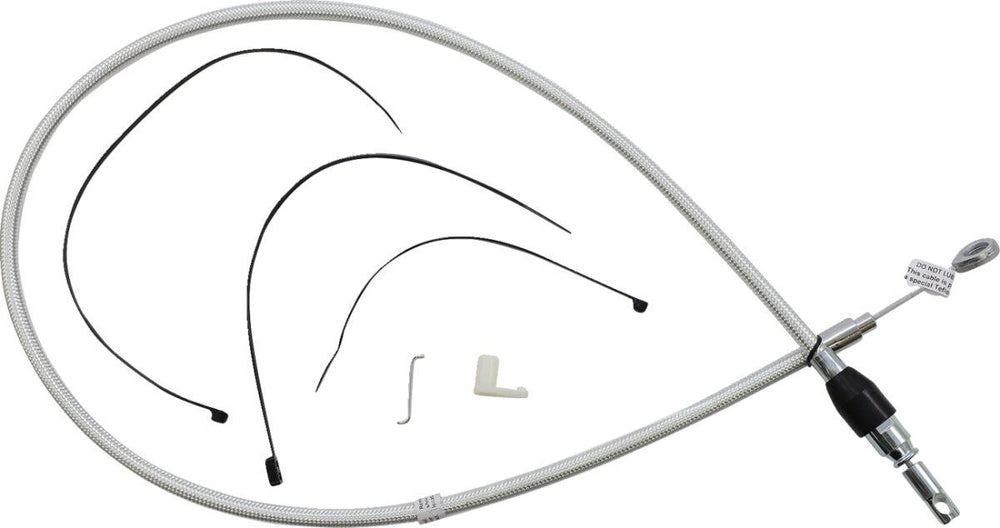 Magnum Shielding Sterling Chromite II Quick Connect Clutch Cable For Harley Davidson FLDE 1750 2018-2020 106.5 cm (42") - Chrome
