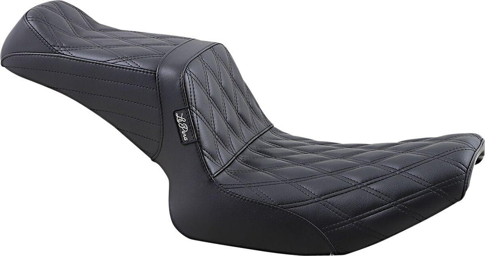 LE Pera Tailwhip Seat For Harley Davidson FXLR 1340 1987-1994 Double Diamond - Black