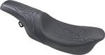 Drag Specialties Predator Flame Stitched Seat For Harley Davidson FLHR 1340 1997-1998 - Black