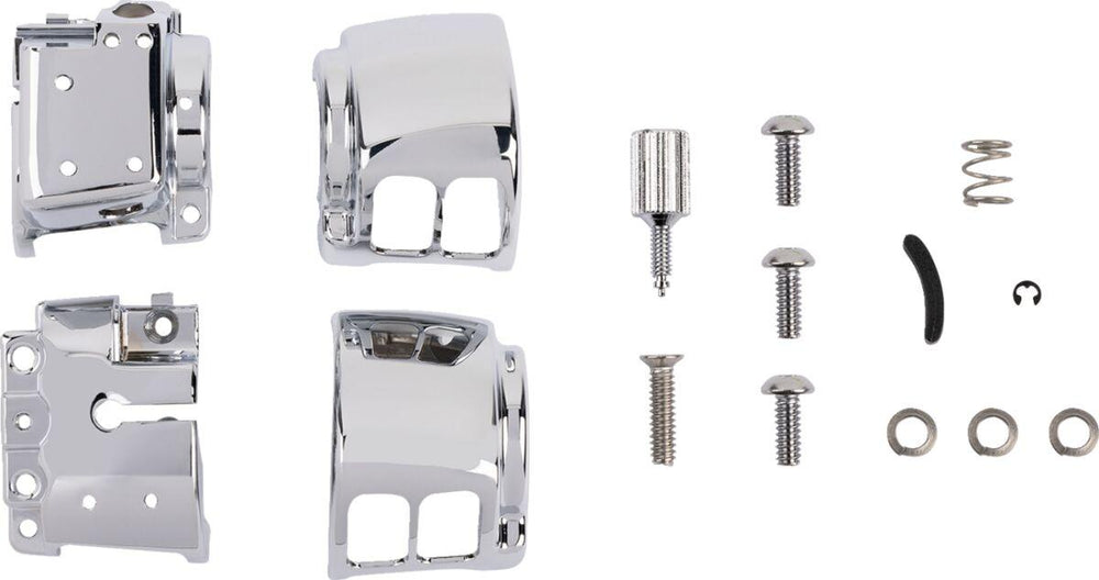 Drag Specialties Handlebar Switch Housing Kit For Harley Davidson FLDE 1750 2018-2020 - Chrome