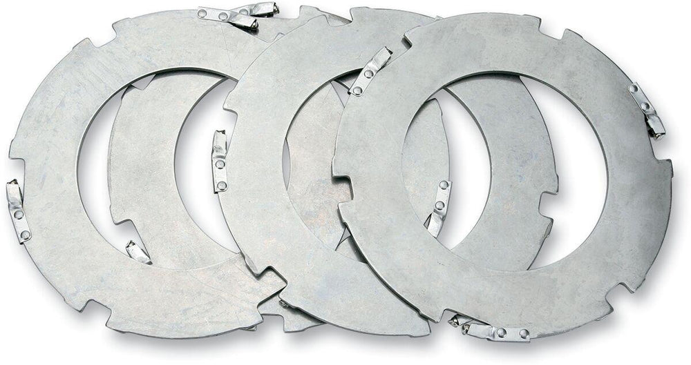 Alto Products Steel Plate Set with Anti-Rattler For Harley Davidson FL 1200 1970-1977 - Set of 4