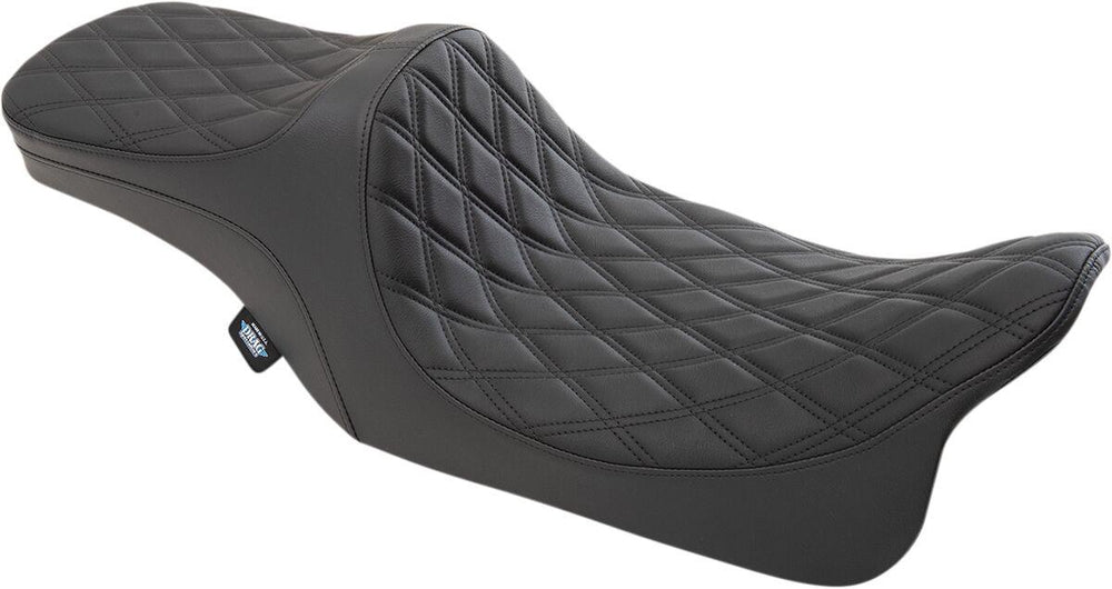 Drag Specialties Predator III 2 Up Seat For Harley Davidson FLHR 1340 1997-1998 - Black