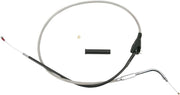 Drag Specialties Stainless Steel Braided Idle Cable For Harley Davidson XL 1200 C 2007-2020 76 cm (30") - Silver Unfinished