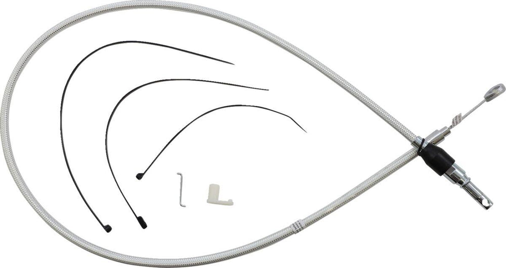 Magnum Shielding Sterling Chromite II Quick Connect Clutch Cable For Harley Davidson FLDE 1750 2018-2020 112 cm (44") - Chrome
