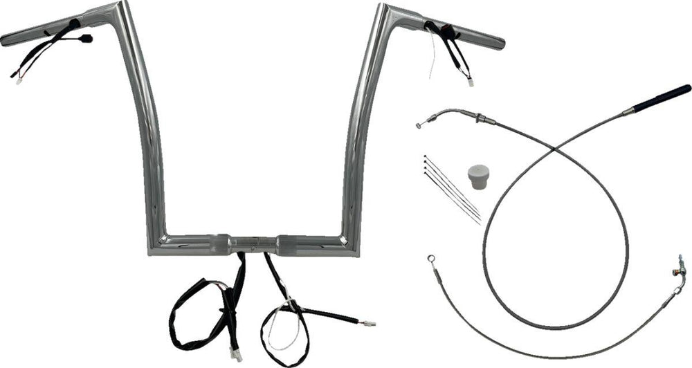 Fat Baggers Inc. 1-1 4" EZ Install Flat Top Handlebar For Harley Davidson FLHX 1923 2024-2025 - Chrome
