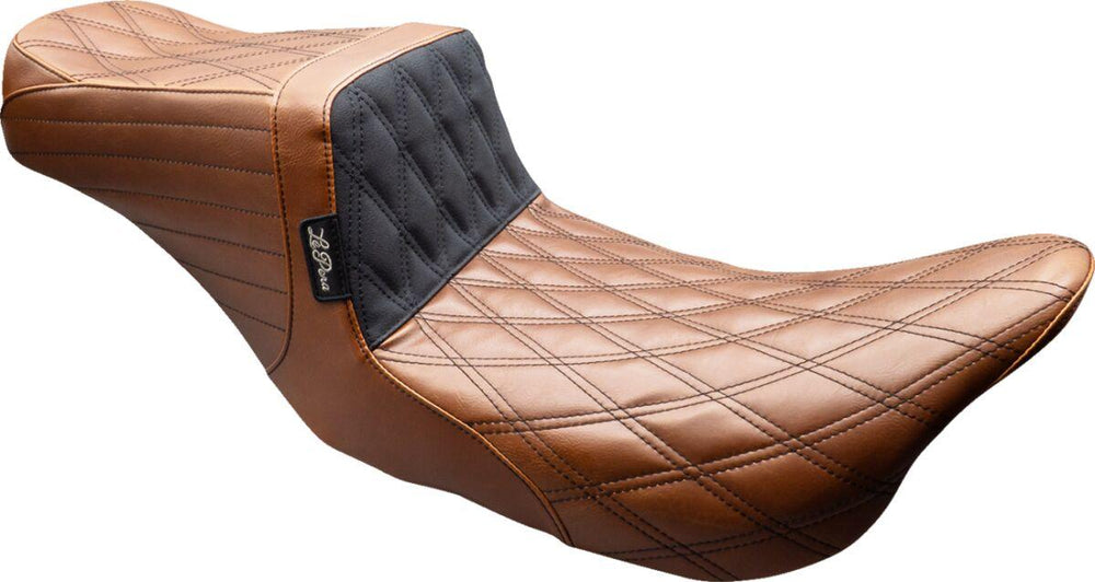 LE Pera Tailwhip Seat For Harley Davidson FLH 1868 ABS 2021 Double Diamond - Black/Brown