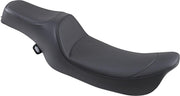 Drag Specialties Extended Reach 2 Up Smooth Predator Seat For Harley Davidson FLHR 1340 1997-1998 - Black