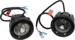 Ciro TAC-10 Light Cannons For Harley Davidson FLH 1868 ABS 2021 Black Clear