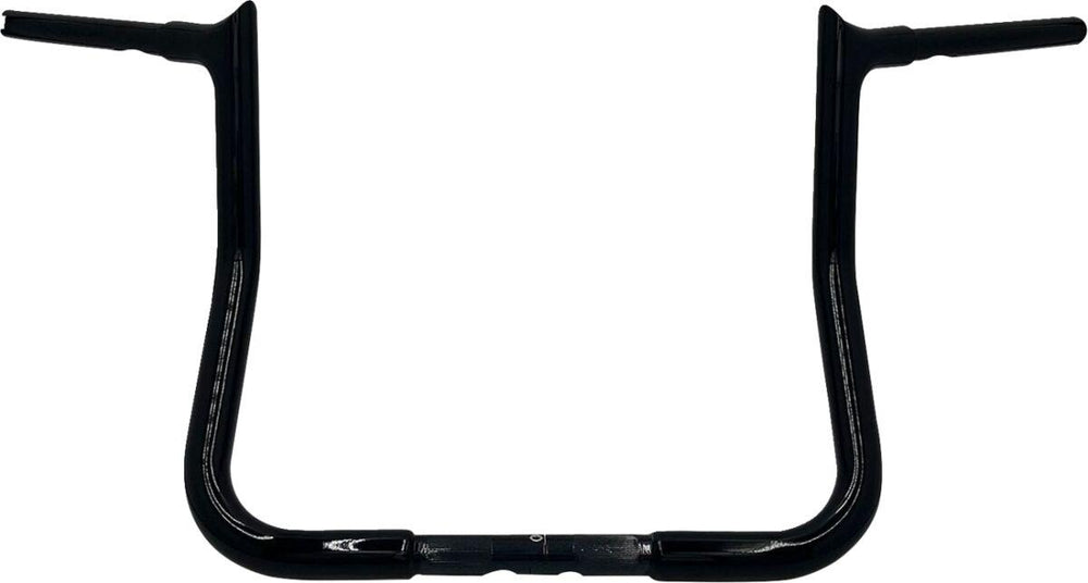 Fat Baggers Inc. 1-1/4" EZ Install Pointed Top Handlebar For Harley Davidson FLH 1868 2021 33 cm (13") - Black