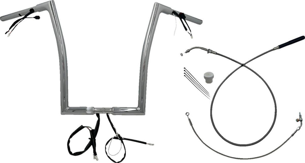 Fat Baggers Inc. 1-1 4" EZ Install Flat Top Handlebar For Harley Davidson FLHX 1923 2024-2025 - Chrome
