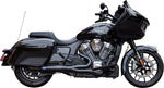 S&S Cycle 2 Into 1 Qualifier Exhaust System For Indian Challenger 108 2020-2023 - Guardian Black