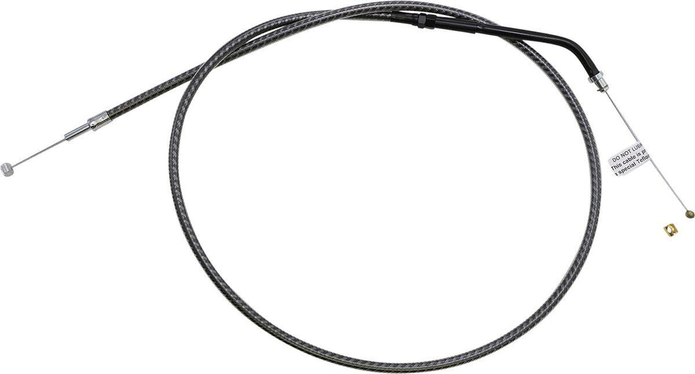 Magnum Shielding KarbonFibr Braided Throttle Idle Cable For Harley Davidson XL 1200 C 2004-2020 91.5 cm (36") - Carbon Fiber Silver