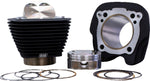 S&S Cycle Big Bore Cylinder Kit For Harley Davidson FLDE 1750 2018-2020 - Non-Highlighted Fins Wrinkle Black