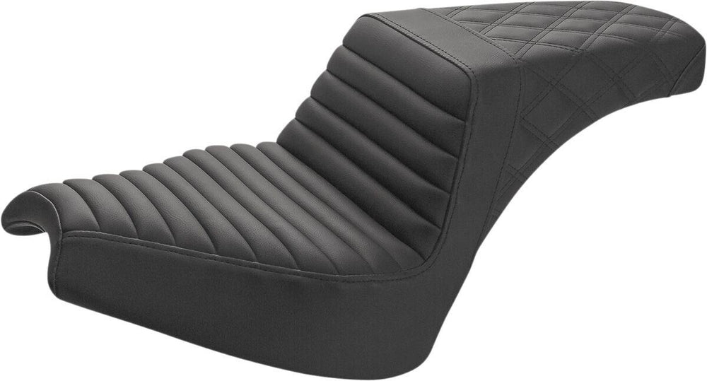 Saddlemen Step Up Tuck-n-Roll/Lattice Seat For Indian Chief 111 ABS 2022-2026 - Black