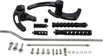 Accutronix Muzzle Brake Forward Controls For Harley Davidson FXD 1450 2000-2001 Slotted - Black
