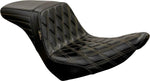 LE Pera Kickflip Seat For Harley Davidson FLSB 1750 ABS 2018-2024 Double Diamond - Black