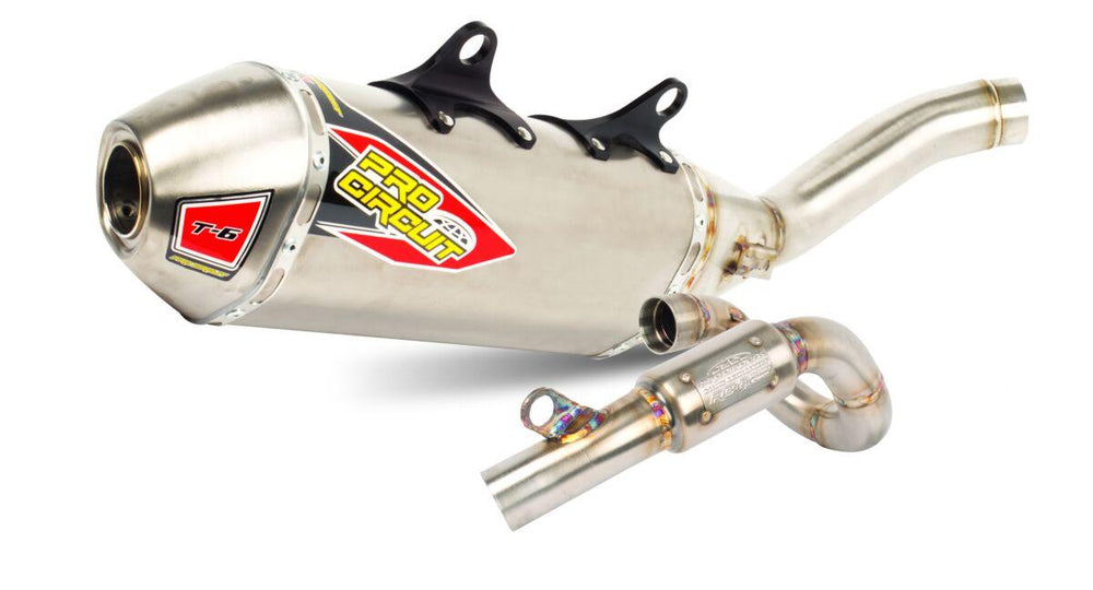 Pro Circuit T-6 Stainless Steel & Titanium Full Exhaust System For KTM SXF450 2023-2026