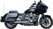 S&S Cycle 2 Into 1 Qualifier Exhaust System For Indian Challenger 108 2020-2023 - Brushed