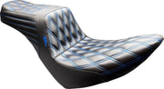 LE Pera Tailwhip Seat For Harley Davidson FLSB 1750 ABS 2018-2021 Double Diamond - Black/Blue