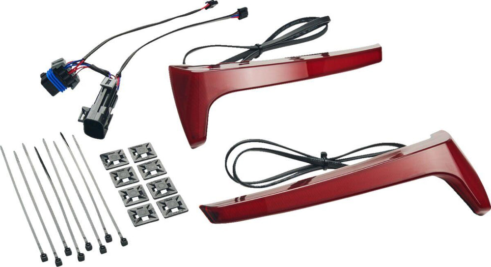 Ciro RydeCulture Bryant M1 Saddlebag Lights For Indian Challenger 108 ABS 2020-2024 Red