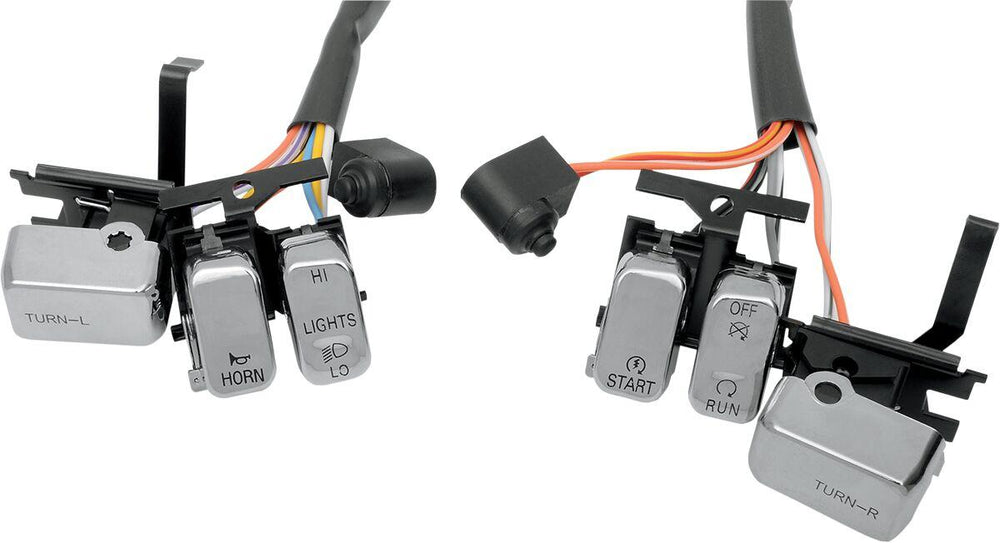 Drag Specialties Handlebar Switch Kit For Harley Davidson FLD 1690 2012-2013 - Chrome