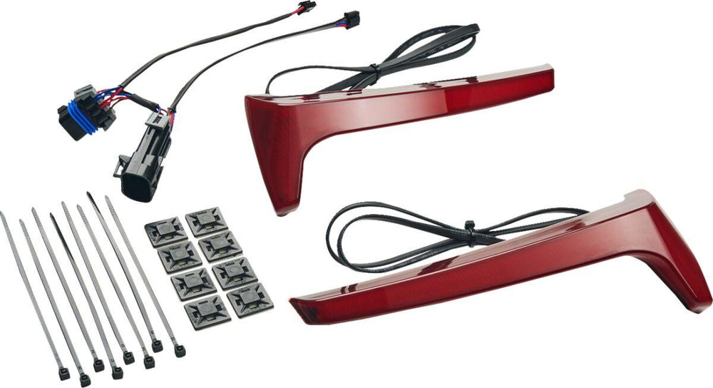 Ciro Saddlebag Lights For Indian Challenger 108 ABS 2021-2023 Red
