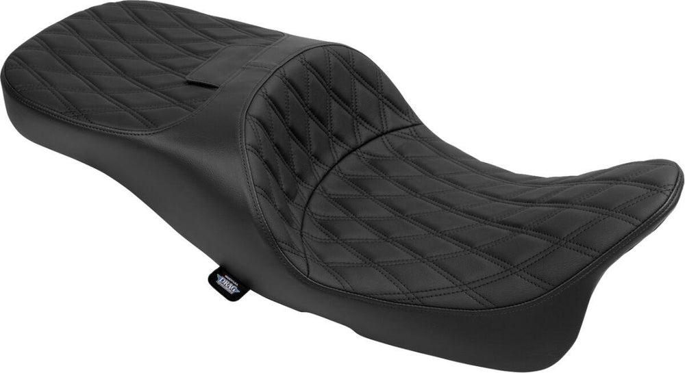 Drag Specialties Extended Reach Freedom Touring Seats For Harley Davidson FLH 1868 ABS 2021 Double Diamond - Black
