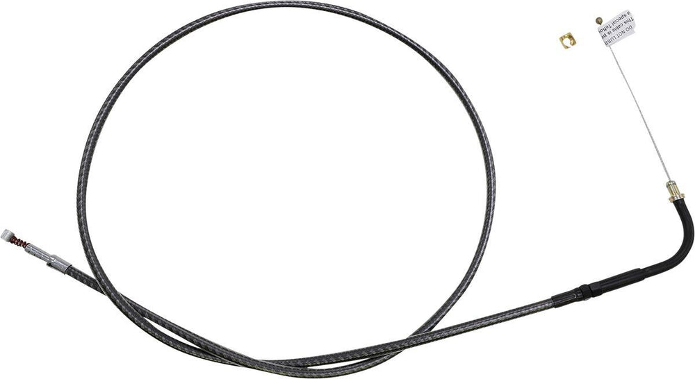 Magnum Shielding KarbonFibr Braided Throttle Idle Cable For Harley Davidson FLD 1690 2012-2013 98.5 cm (38-3 4") - Carbon Fiber Silver