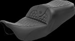 Saddlemen Honeycomb Roadsofa Seat For Harley Davidson FLH 1868 2021 - Black (Driver Seat Length:39.5 cm)