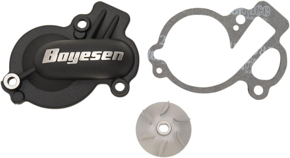 Boyesen Supercooler Water Pump Cover & Impeller Kit For Gas Gas EX 450 F 2021-2024 - Black