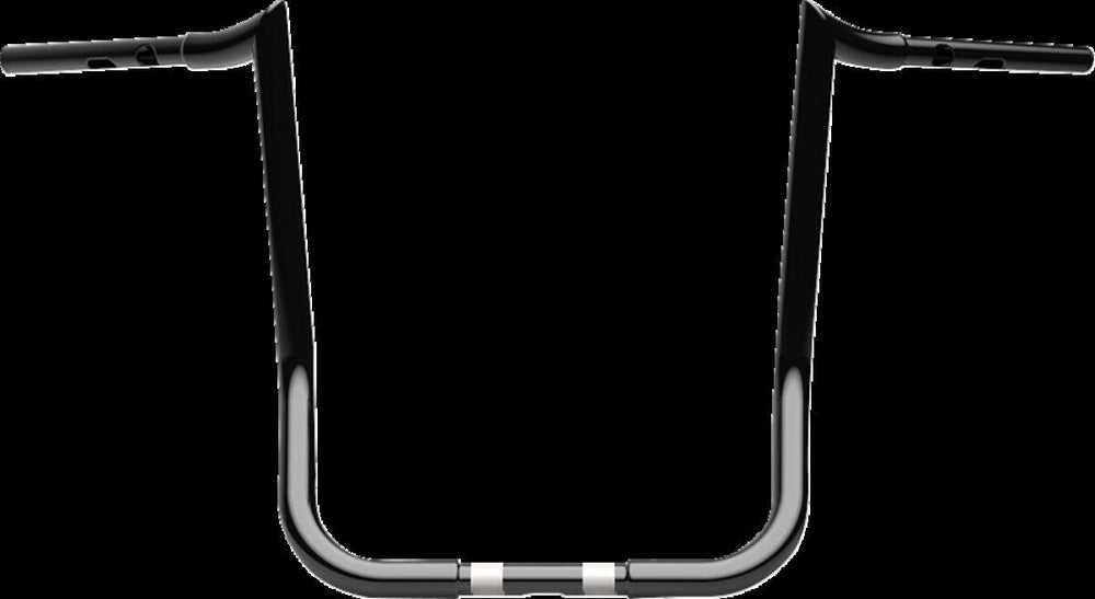 LA Choppers 1-1/4" Prime Ape Handlebar For Harley Davidson FLHTCUTG 1868 ABS 2024 39.5 cm (15-1/2") - Black