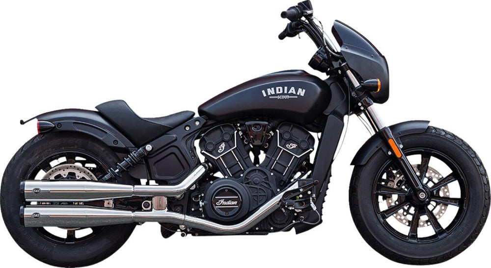 S&S Cycle Grand National  Silencers For Indian Scout 60 2019-2022 - Show Chrome