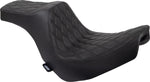 Drag Specialties Predator III Seat For Harley Davidson FLSB 1750 2018-2021 Black Stitching Double Diamond - Black