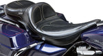 LE Pera Maverick Daddy Long Legs Seat For Harley Davidson FLHR 1450 2002-2006 Stitched - Black