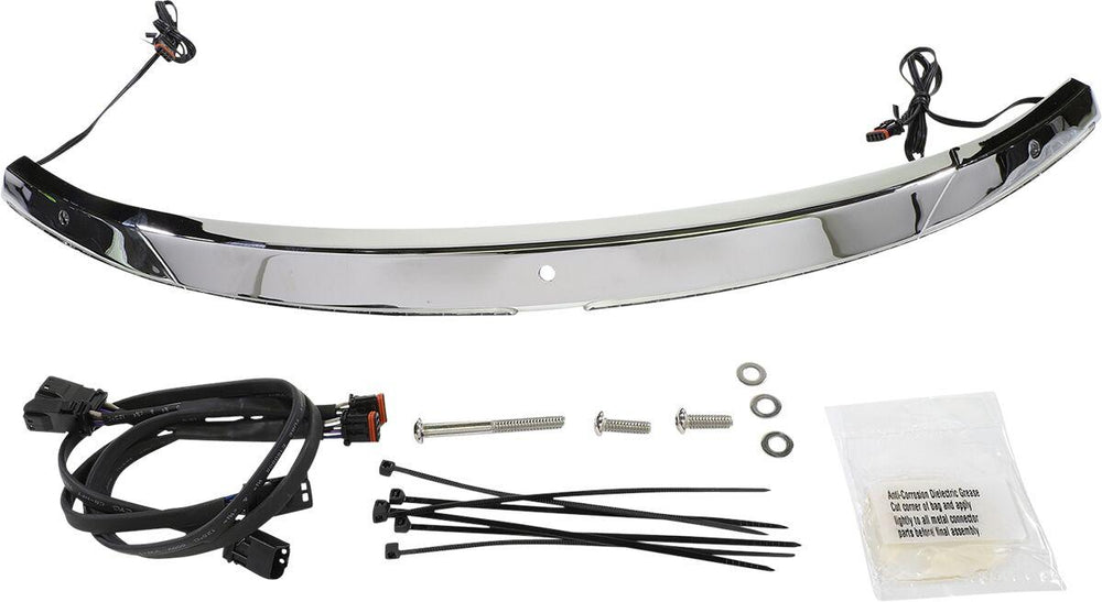 Ciro Steel Windshield Trim For Harley Davidson FLH 1868 ABS 2021 Chrome Clear