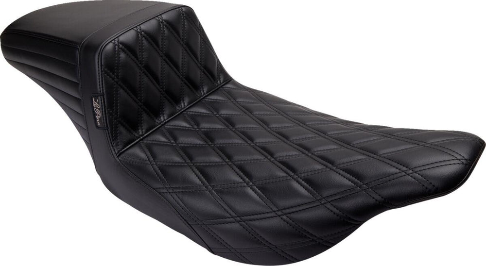 LE Pera Kickflip Seat For Harley Davidson FLHT 1340 1997-1998 Double Diamond - Black
