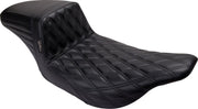 LE Pera Kickflip Seat For Harley Davidson FLHT 1340 1997-1998 Double Diamond - Black