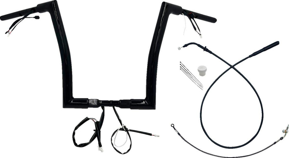 Fat Baggers Inc. 1-1 2" EZ Install Flat Top Handlebar For Harley Davidson FLHX 1923 2024-2025 - Black