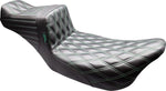 LE Pera Tailwhip Daddy Long Legs Seat For Harley Davidson FLH 1868 ABS 2021 Double Diamond - Black/Green