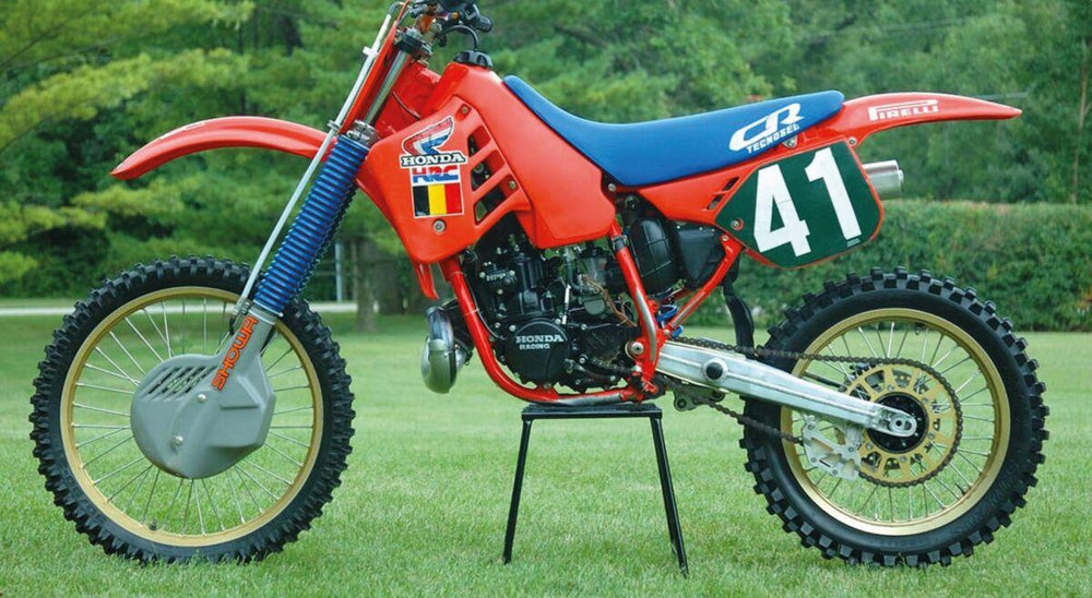 Tecnosel Team Honda Seat Cover For Honda CR125 1987-1988 - Blue