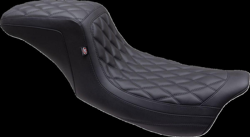 Mustang Double Diamond Squareback Seat For Harley Davidson FLH 1868 ABS 2021 - Black