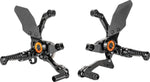Gilles MUE2 Rearset For KTM Super Duke 1290 R ABS 2020-2023 - Black/Orange