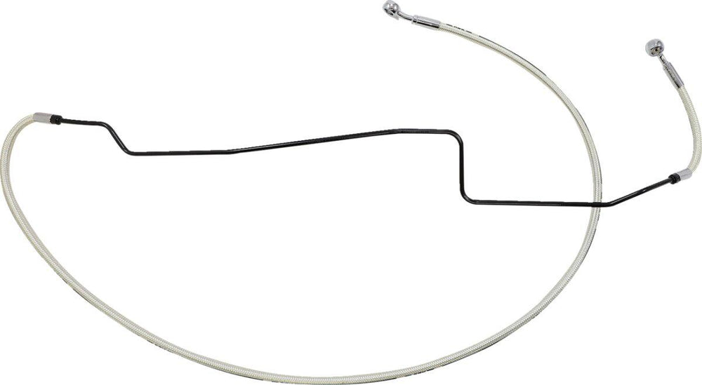 Magnum Shielding Braided Brake Hose For Indian Challenger 108 2020-2024 +5.1 cm (2") Front Lower Or Upper - Chrome Sterling ChromiteÂ® II