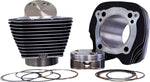 S&S Cycle Big Bore Cylinder Kit For Harley Davidson FLDE 1750 2018-2020 - Highlighted Fins Wrinkle Black