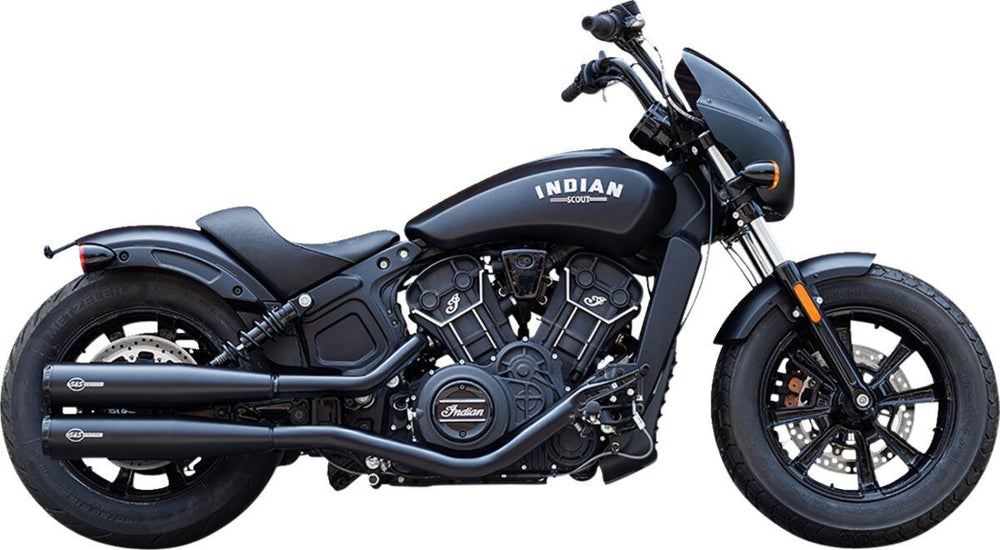 S&S Cycle Grand National Silencers For Indian Scout 60 2019-2022 - Guardian Black