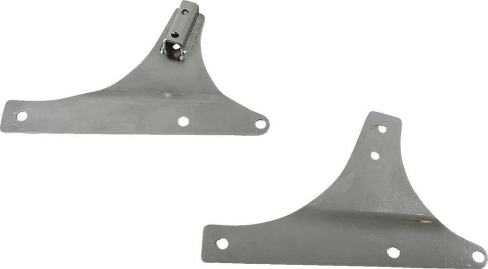 Drag Specialties Sissy Bar Side Plates For Harley Davidson FLSTC 1450 2000-2003 - Chrome
